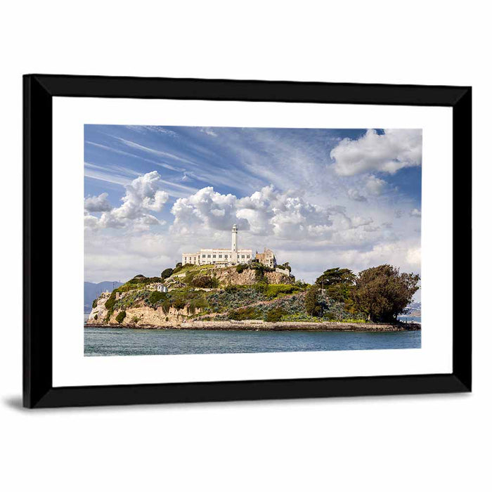Alcatraz Island Wall Art as a framed print