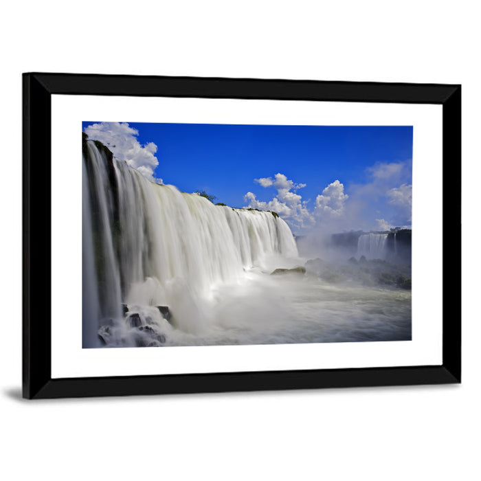 Silky Iguazu Falls, Foz Do Iguaçu Wall Art as a framed print