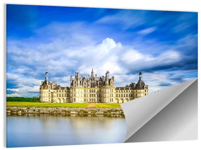 Château De Chambord Reflection Wall Art as a poster print