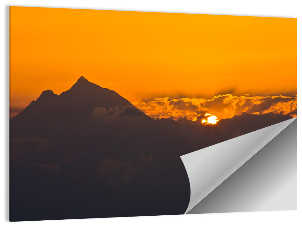 Athos Mountain Sunrise Wall Art