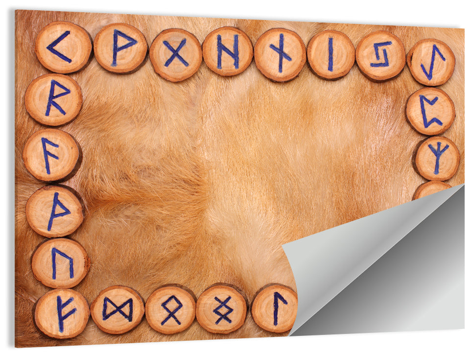 Elder Futhark Rune Frame Wall Art