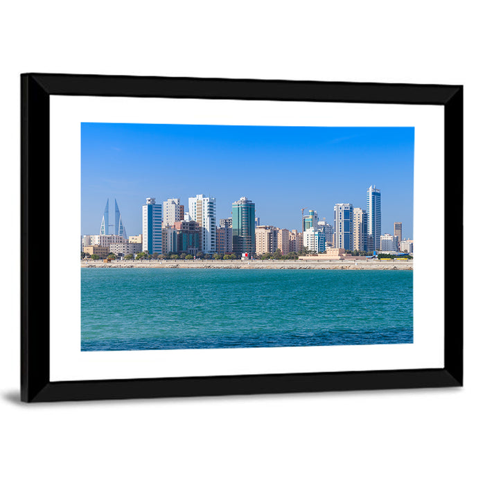 Manama Skyline, Bahrain Wall Art as a framed print