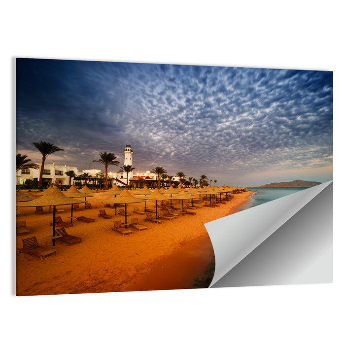 Sharm El Sheikh Beach at Dusk Wall Art as a poster print