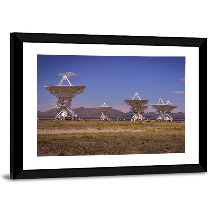 Very Large Array Radio Telescopes Wall Art as a framed print