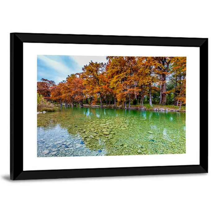 Frio River at Garner State Park Wall Art as a framed print