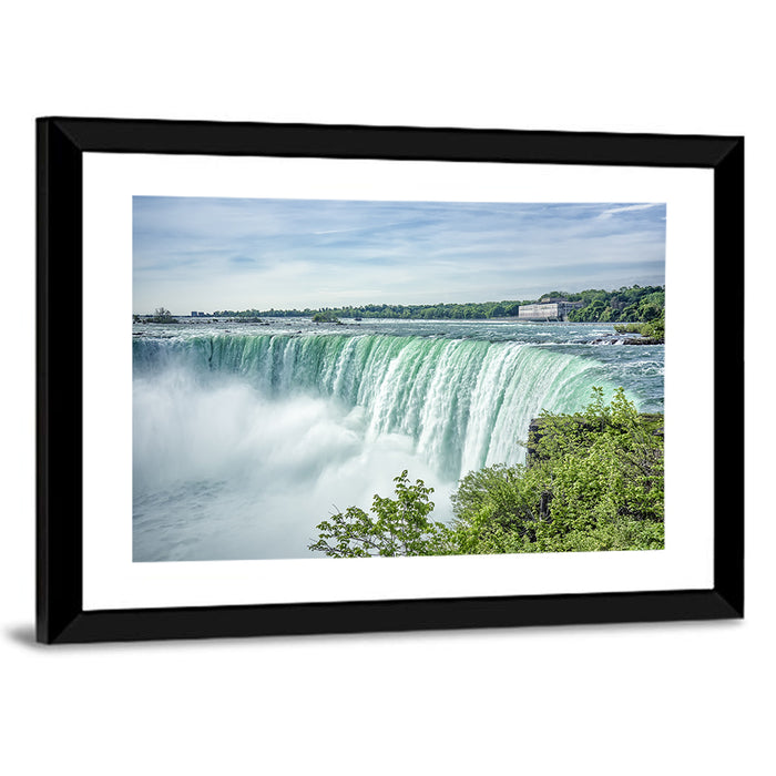 Horseshoe Falls Vista Wall Art as a framed print