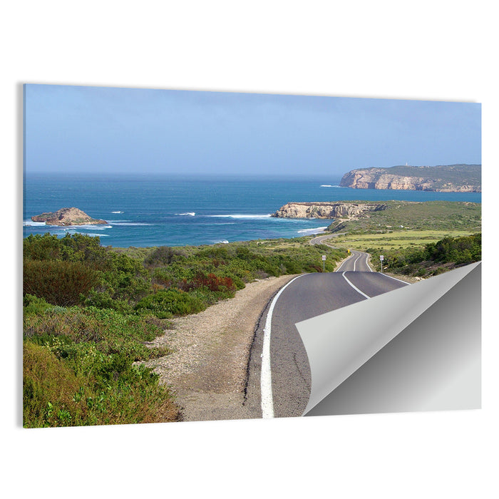 Inneston Coastal Road Wall Art as a poster print