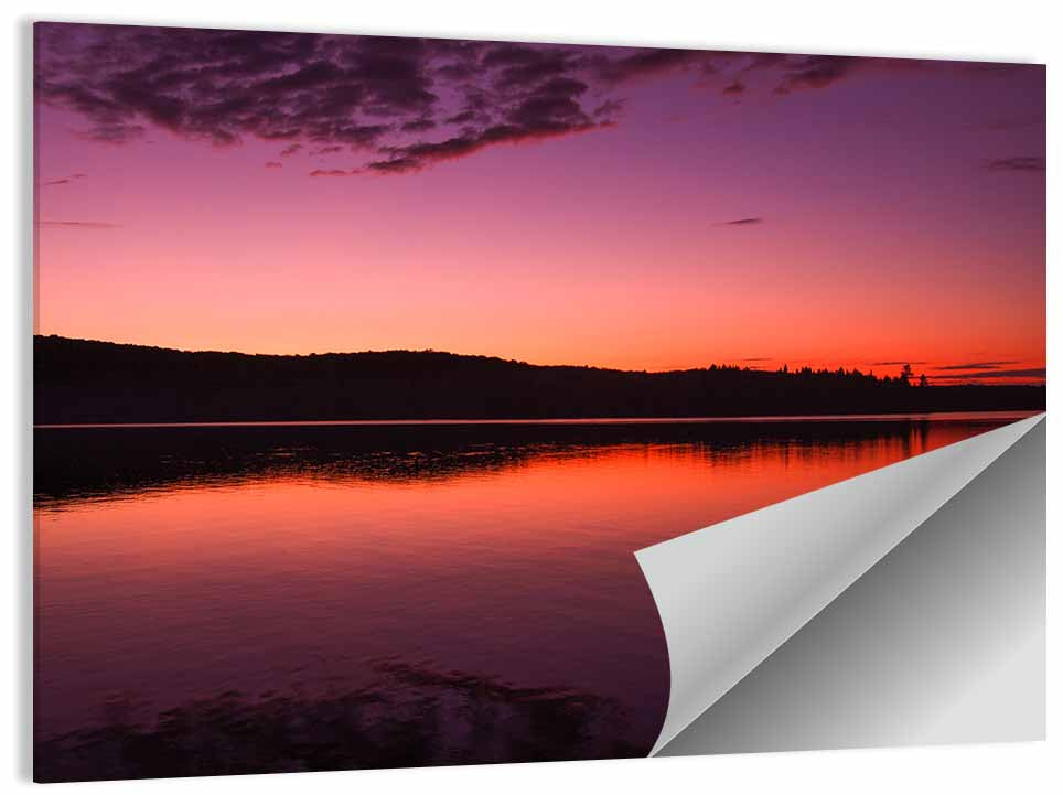 Sunset Over Algonquin Lake Wall Art