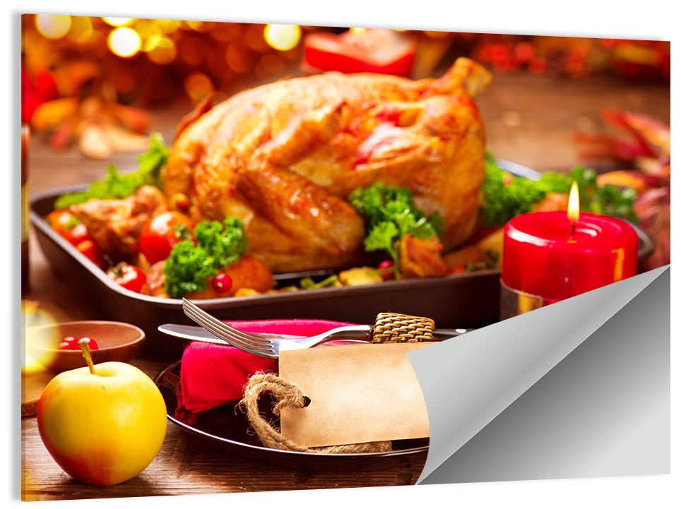 Roasted Turkey Holiday Still Life Wall Art