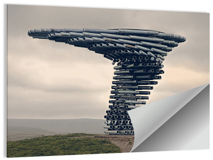 Singing Ringing Tree on Grassy Hill Wall Art as a poster print