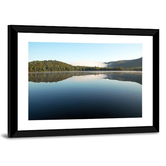 Lake Monroe Morning Reflection Wall Art as a framed print