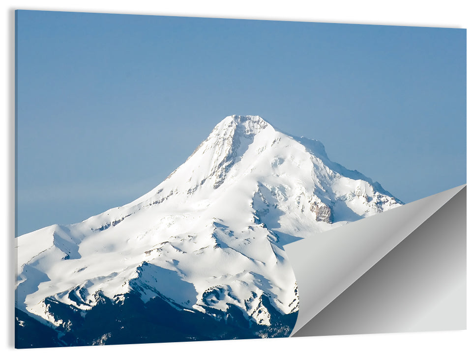 Mount Hood Winter Peak Wall Art