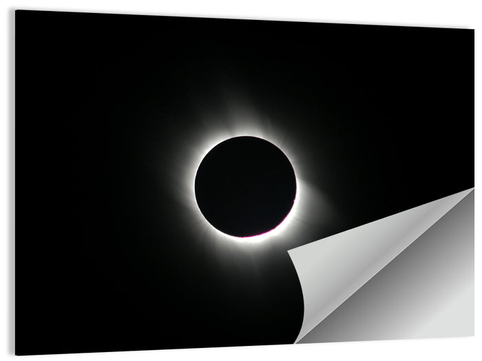 Centered Solar Eclipse Wall Art as a poster print