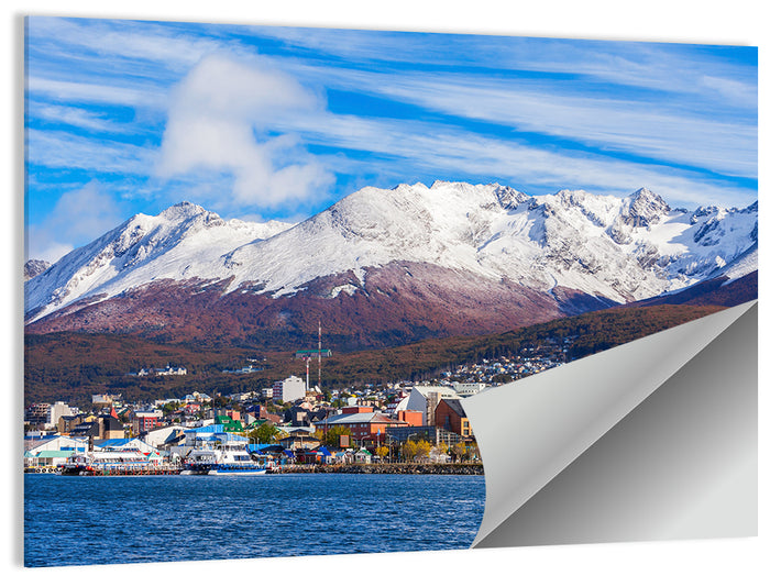 Ushuaia Harbor View Wall Art as a poster print