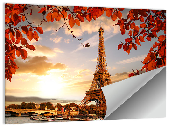 Eiffel Tower at Golden Hour Wall Art as a poster print