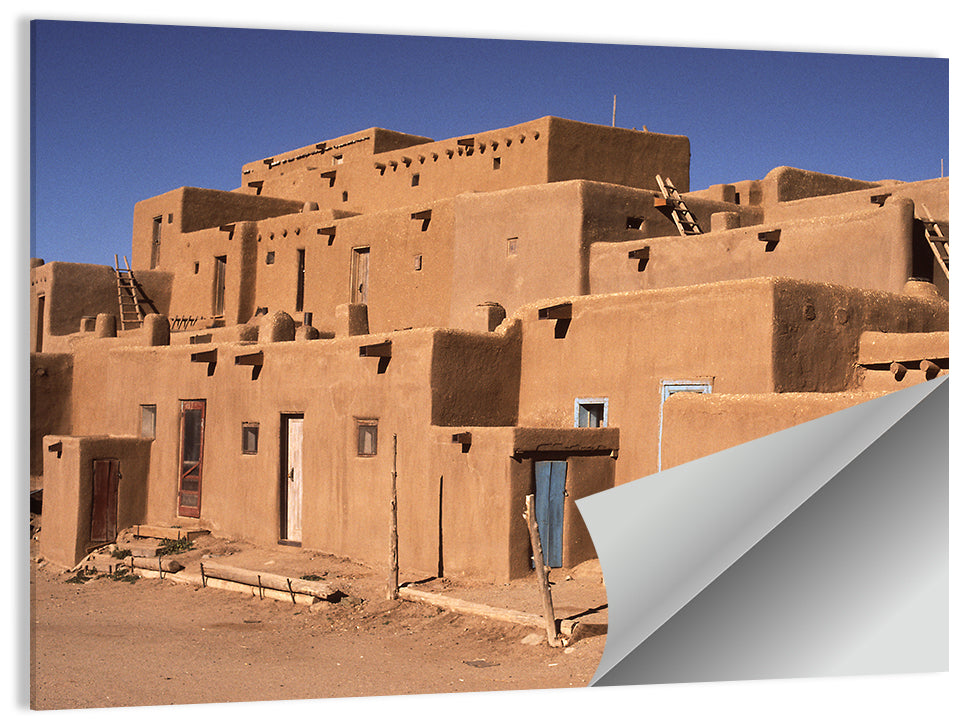 Taos Pueblo North House Wall Art