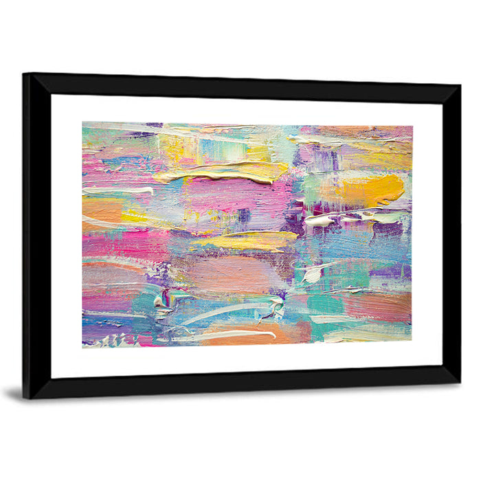 Rough Board Brushstrokes Wall Art as a framed print
