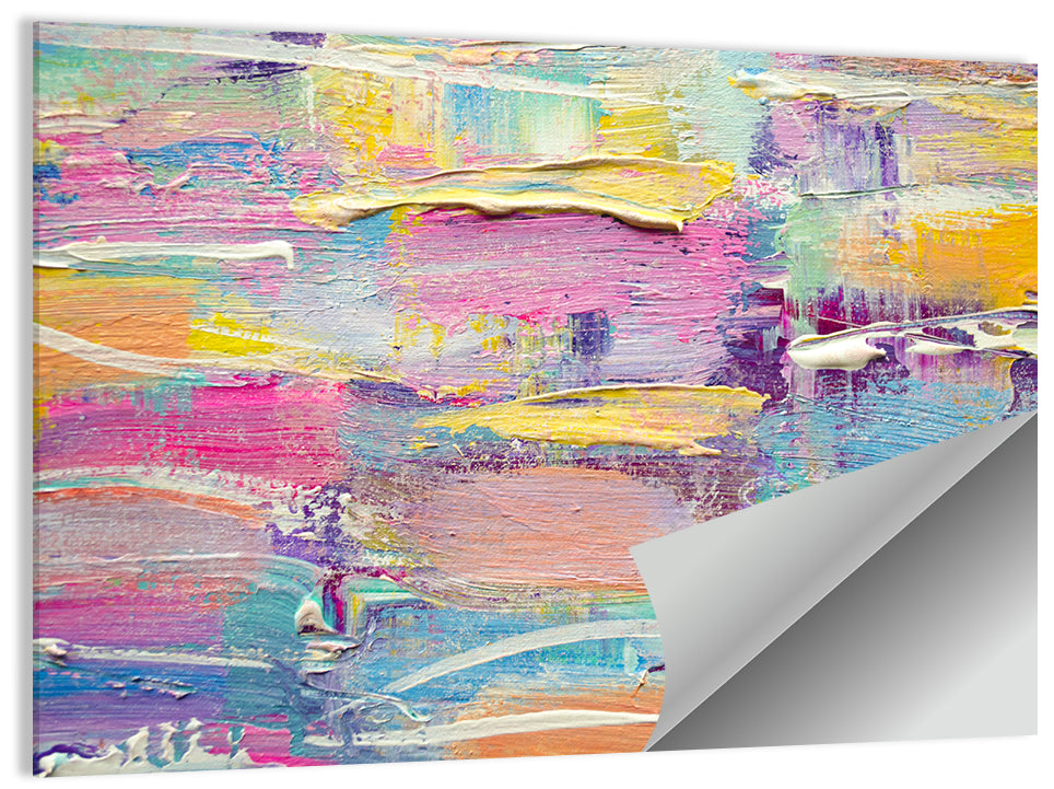 Rough Board Brushstrokes Wall Art