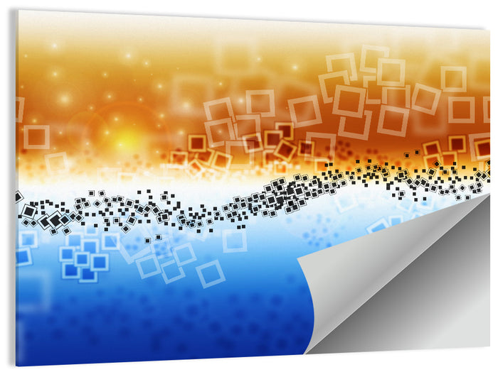 Data Transfer Wave Wall Art as a poster print