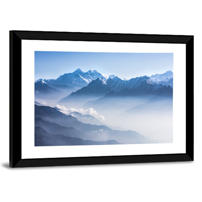 Mount Everest Wall Art as a framed print