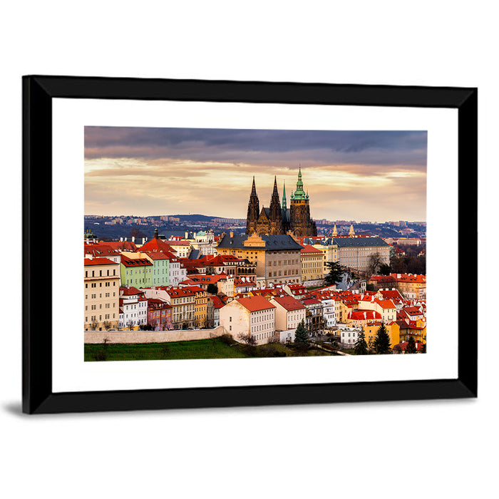 St Vitus Cathedral Prague Wall Art as a framed print