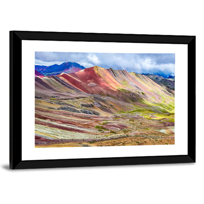 Vinicunca Rainbow Mountain Peru Wall Art as a framed print
