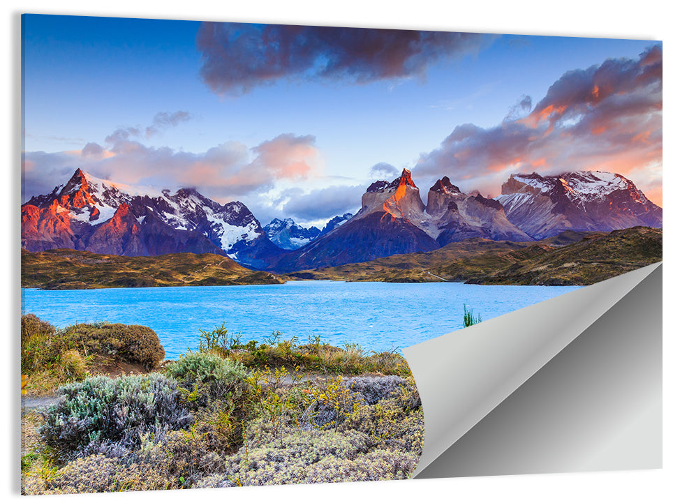 Lake Pehoe at Dawn Wall Art