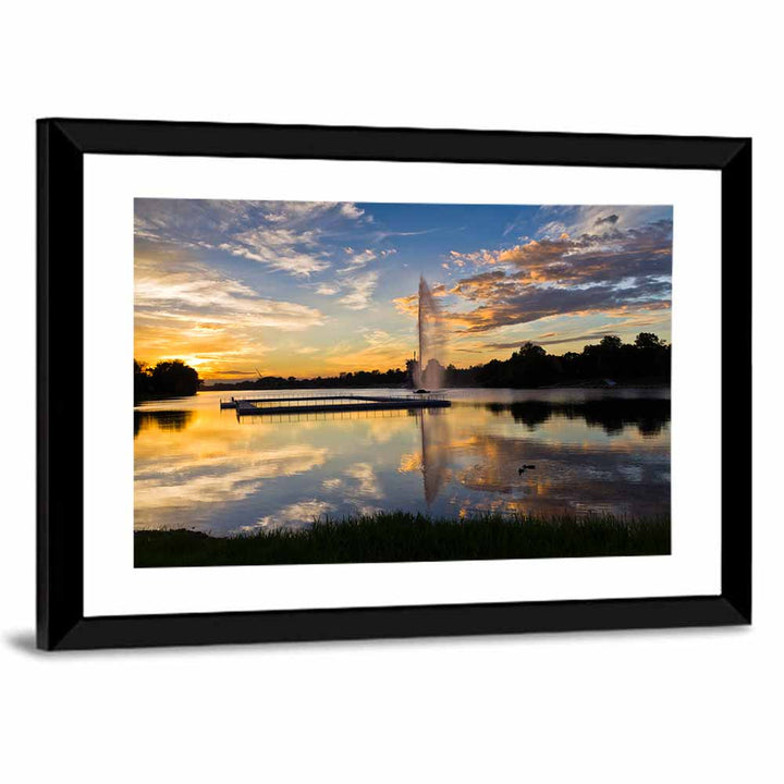 Ada Lake Sunset Ii Wall Art