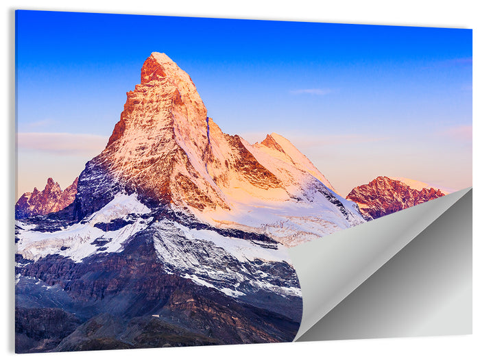 Matterhorn Sunrise Wall Art as a poster print