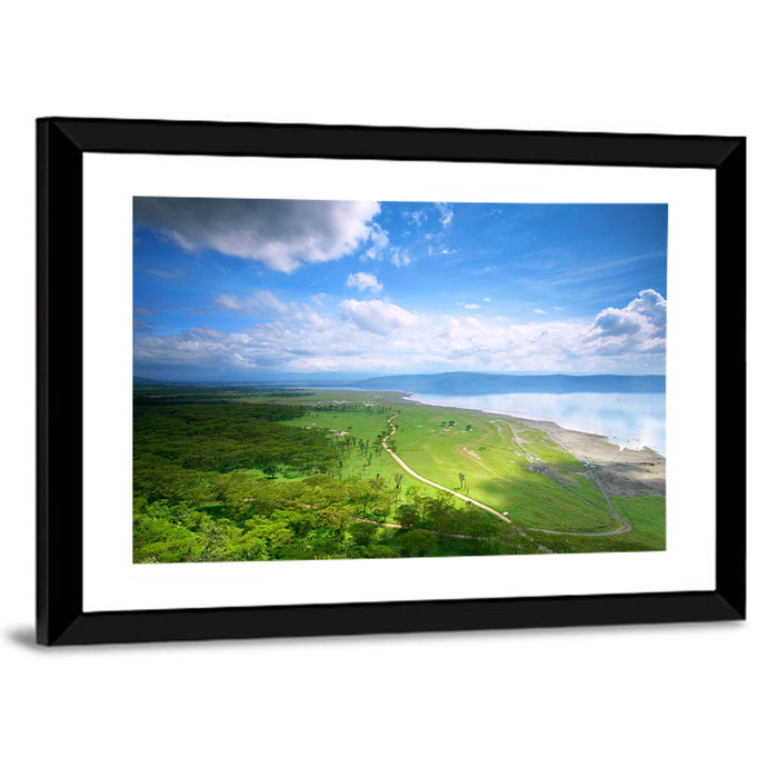 Lake Nakuru Overlook Wall Art as a framed print