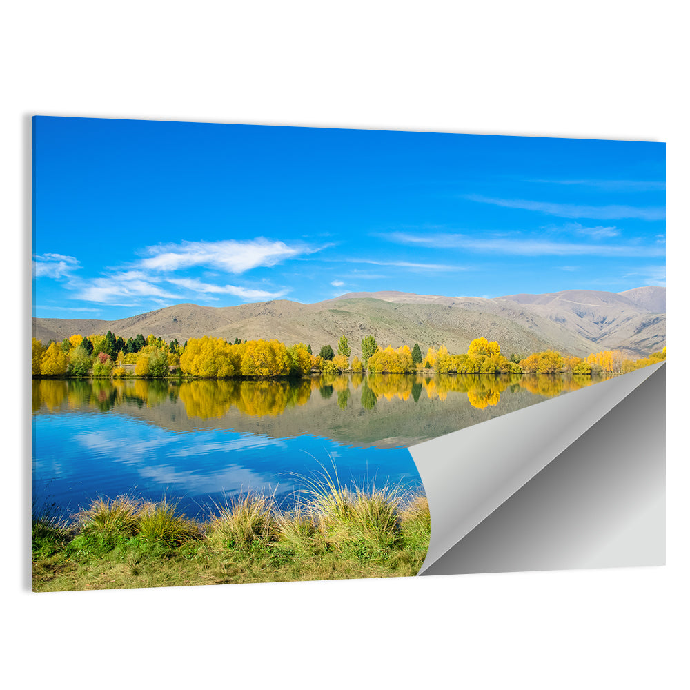 Ruataniwha Autumn Reflection Wall Art