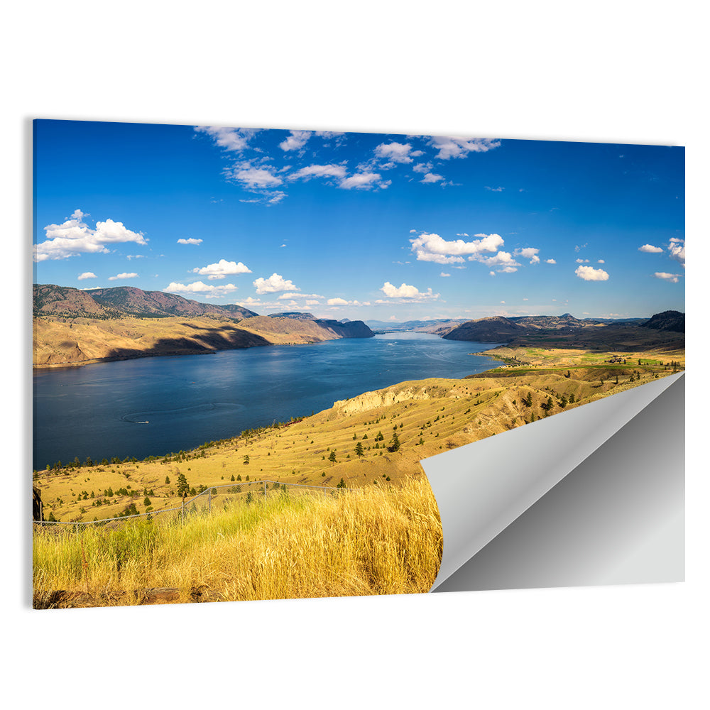 Golden Grass at Kamloops Lake Wall Art