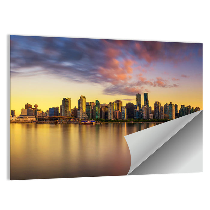 Coal Harbour Sunset, Vancouver Wall Art as a poster print