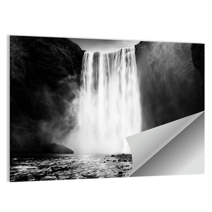 Skógafoss Waterfall Wall Art as a poster print