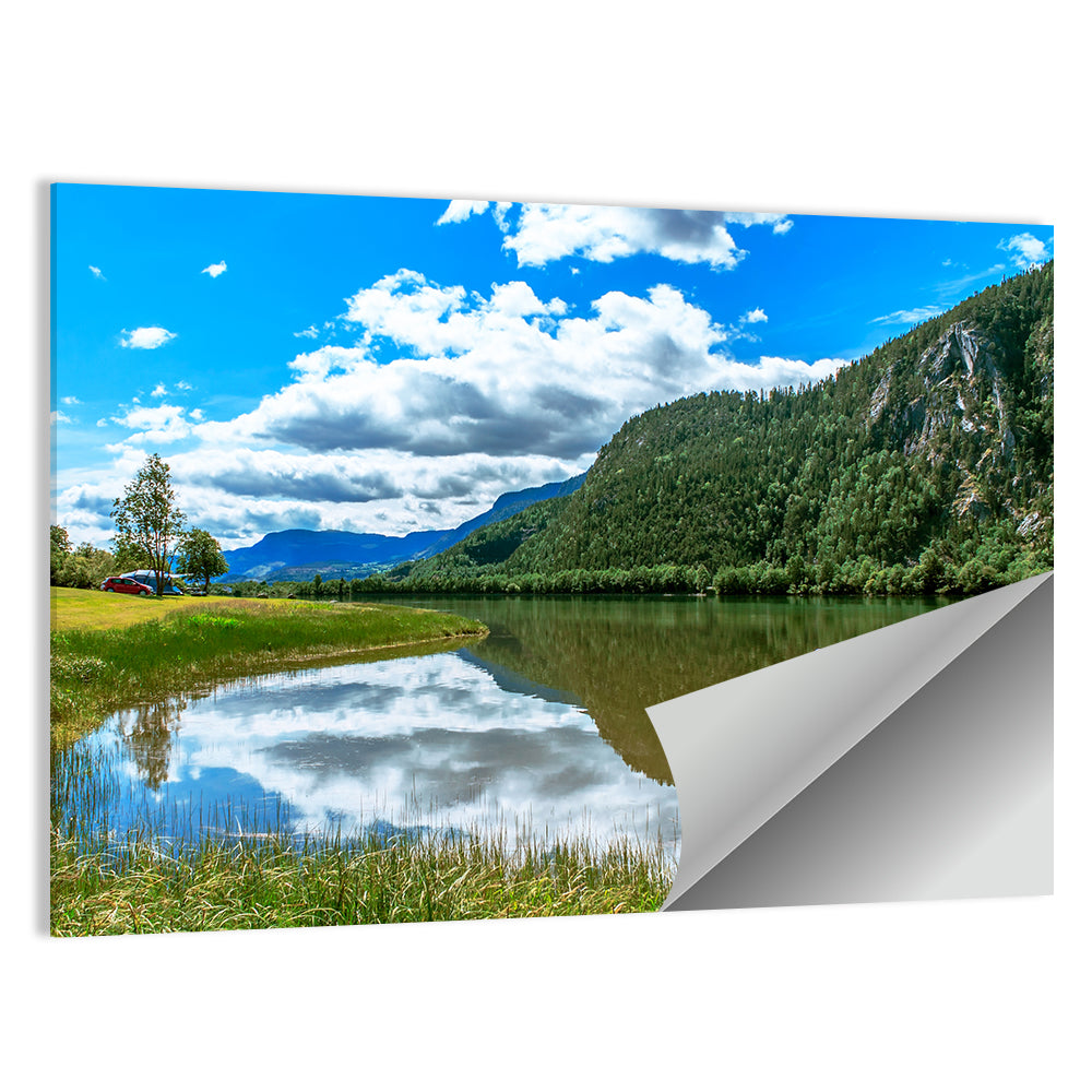 Lake Mjosa Reflection Wall Art