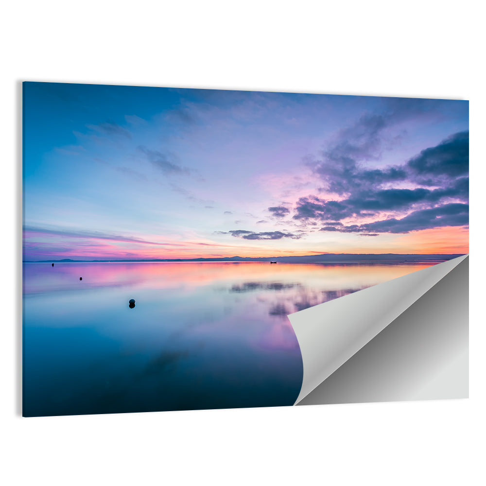 Lake Bolsena Sunset Reflection Wall Art