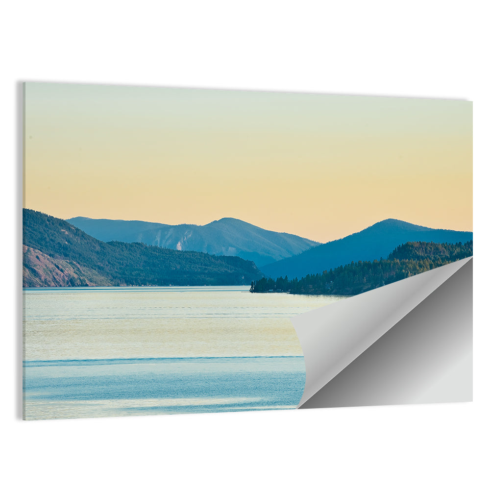 Lake Pend Oreille at Golden Hour Wall Art