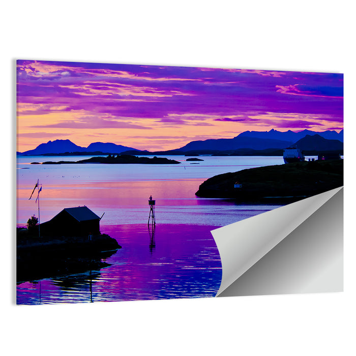 North Norway Summer Night Wall Art as a poster print
