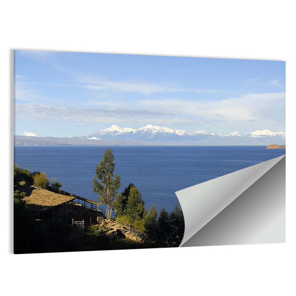 Lake Titicaca Thatched Roof View Wall Art