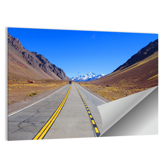 Road to Mount Aconcagua Wall Art as a poster print