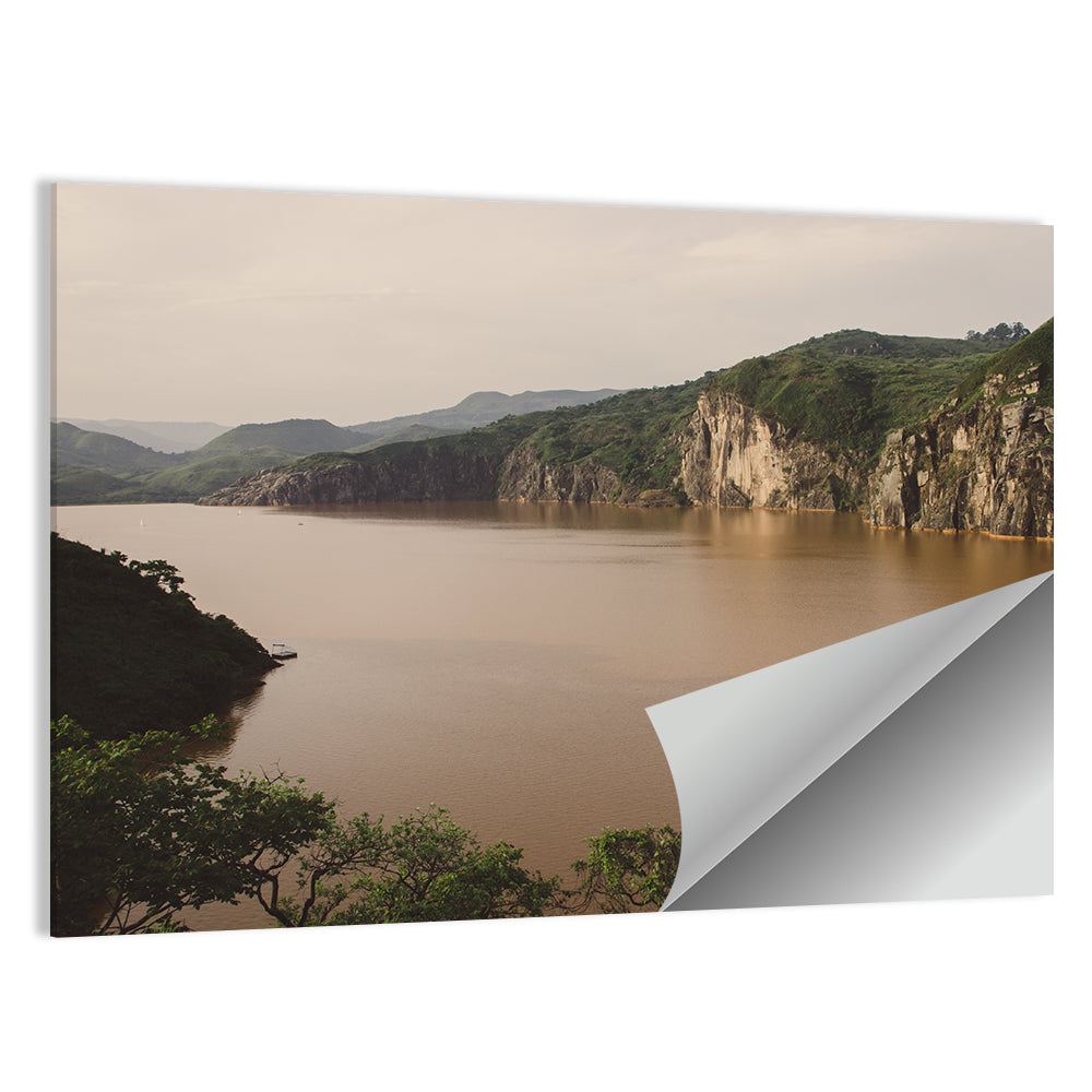Lake Nyos Cliff View Wall Art