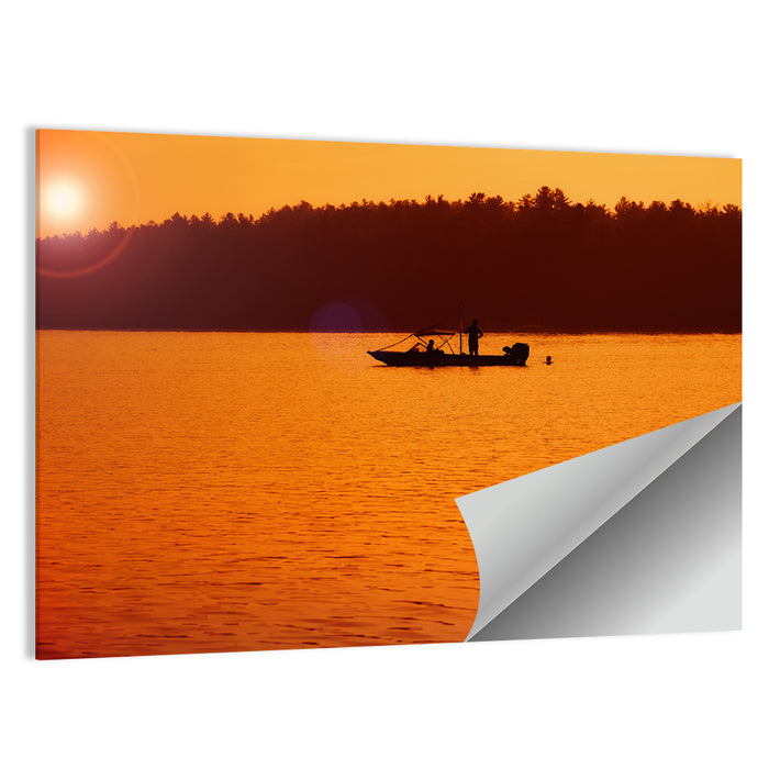 Lake James Sunset Wall Art as a poster print