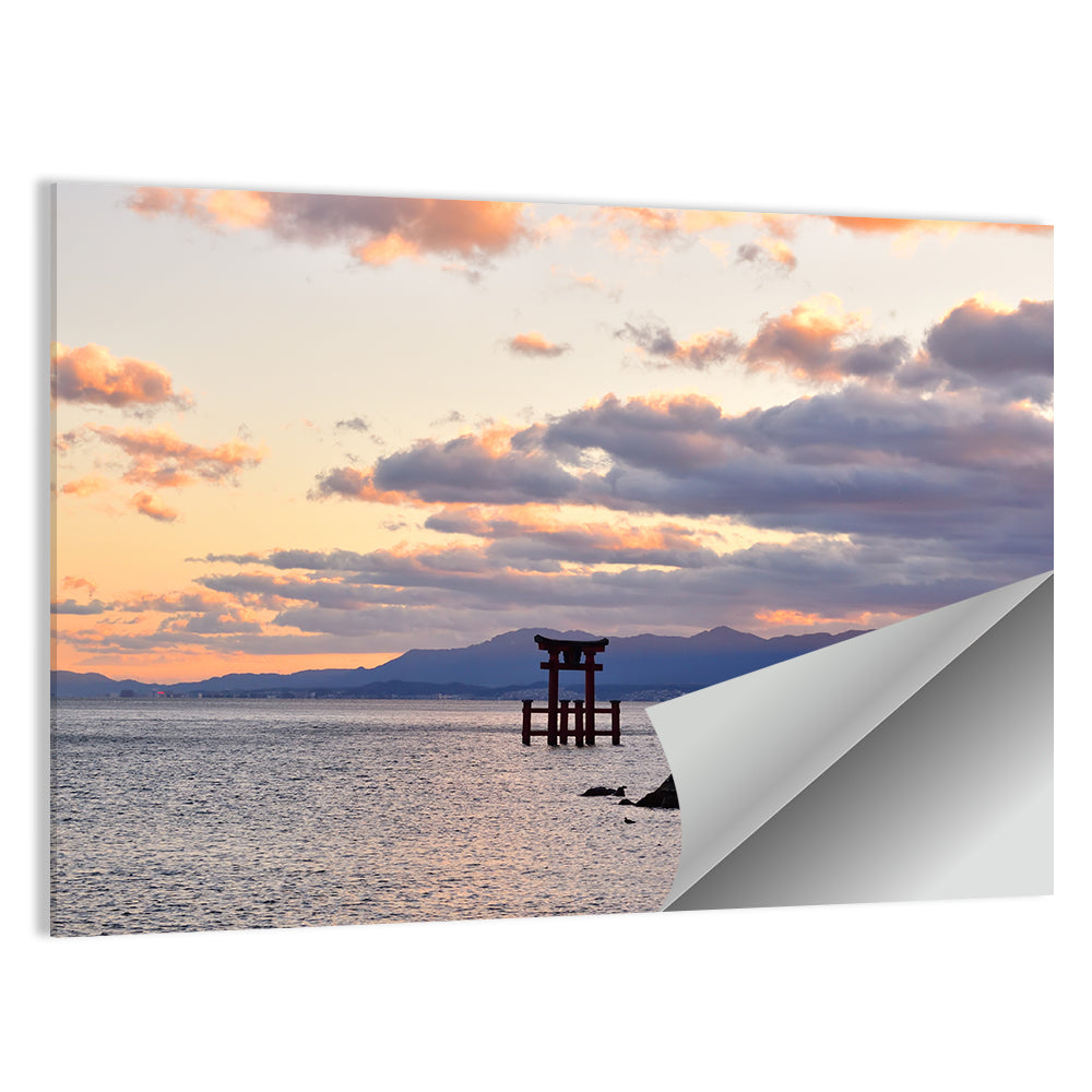 Itsukushima Torii Gate Sunset Wall Art