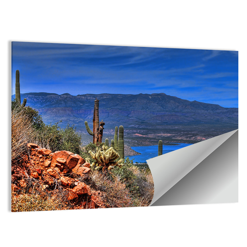 Roosevelt Lake Saguaro Vista Wall Art