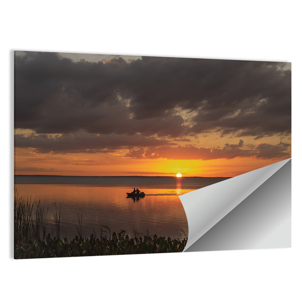 Lake Apopka Sunset Silhouette Wall Art