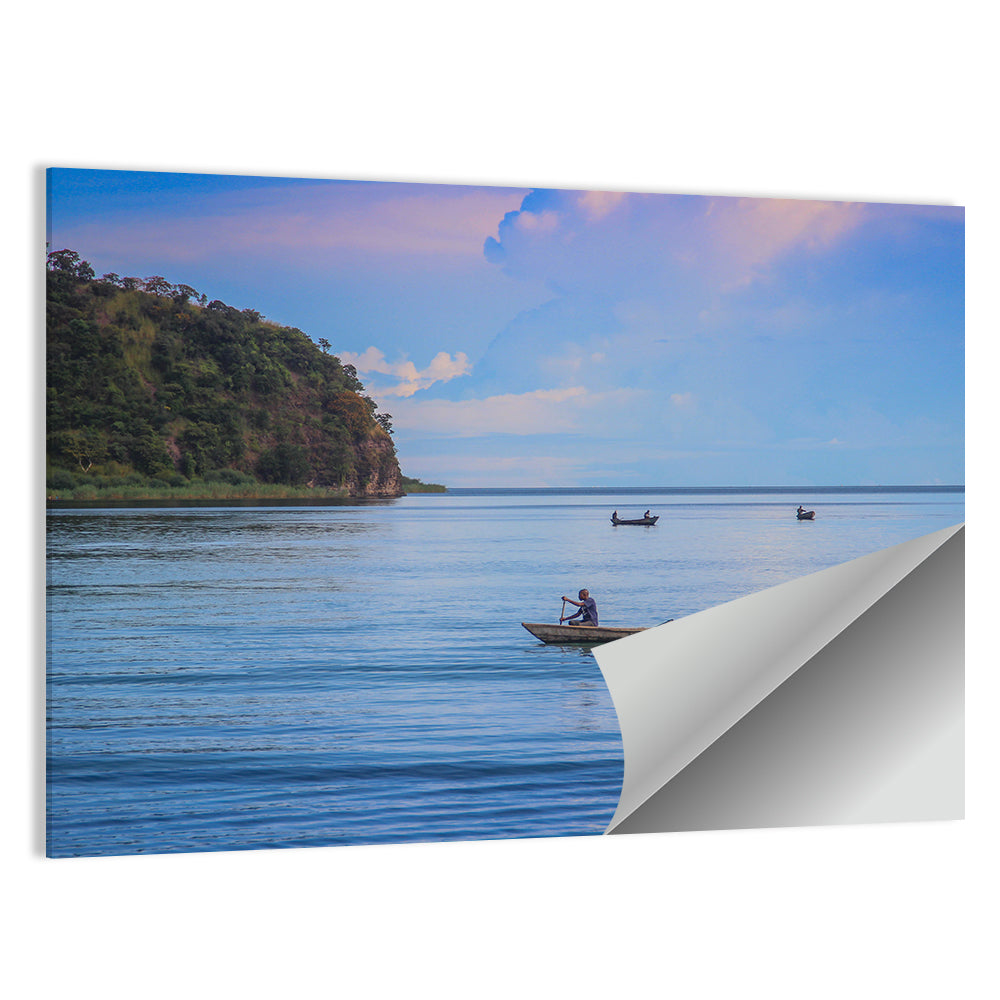 Wooden Boat on Lake Tanganyika Wall Art