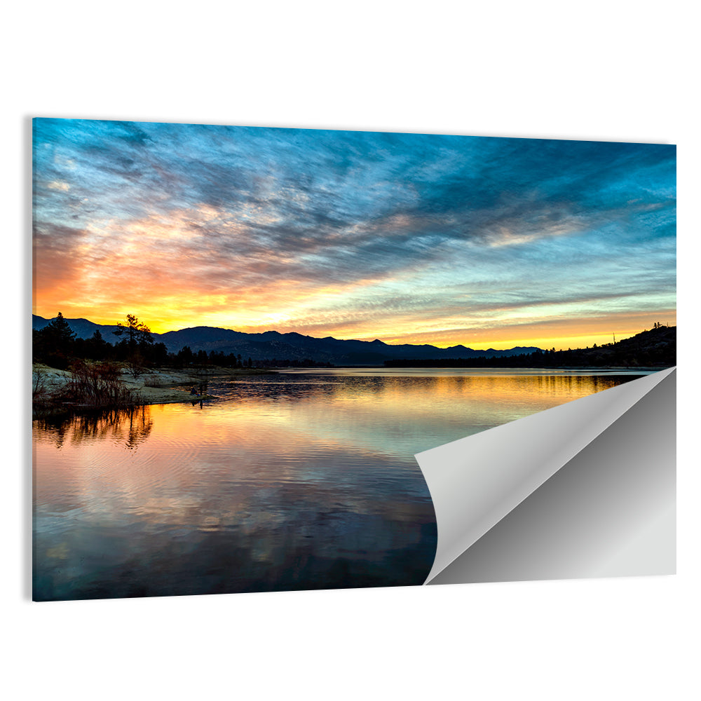 Lake Hemet Sunrise Reflection Wall Art