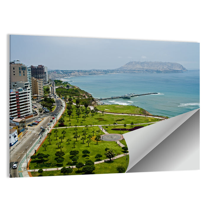 Miraflores Park Overlook, Lima Wall Art as a poster print