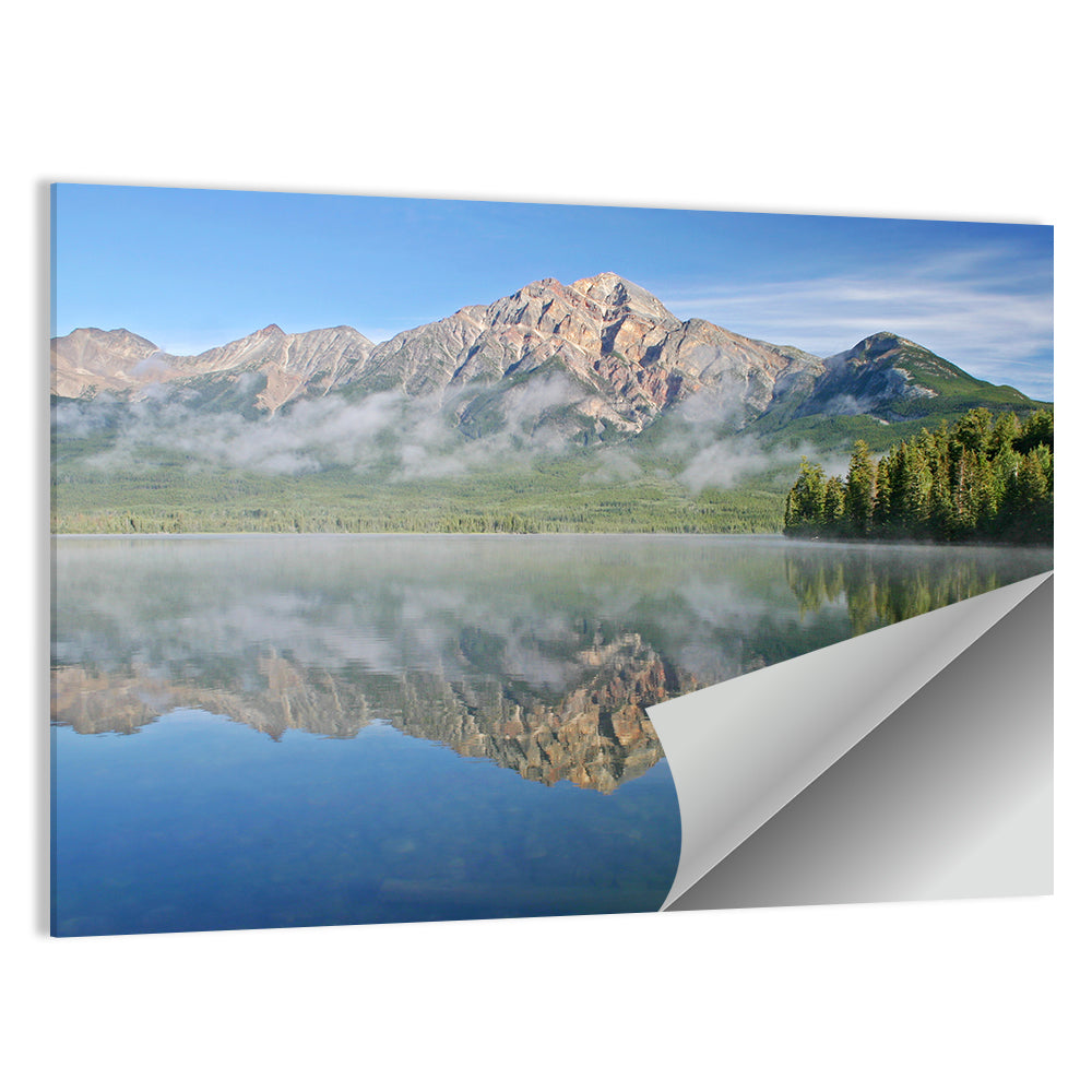 Pyramid Mountain Reflection Wall Art