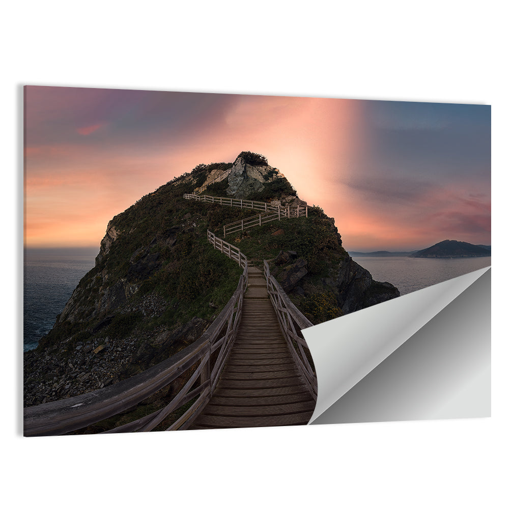 Clifftop Walkway in Galicia Wall Art